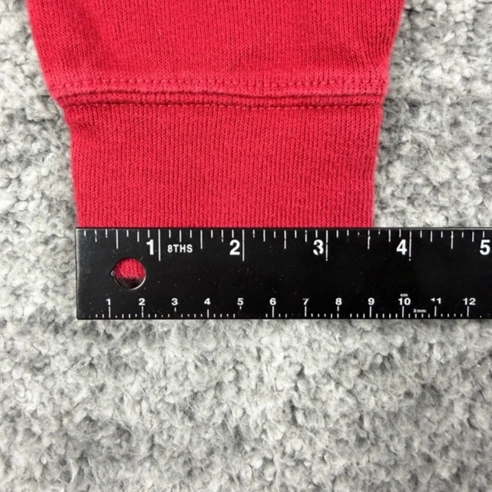 Polo Ralph Lauren Men's Size M Red Estate Rib Pony‎ Cotton 1/4 Pullover Sweater